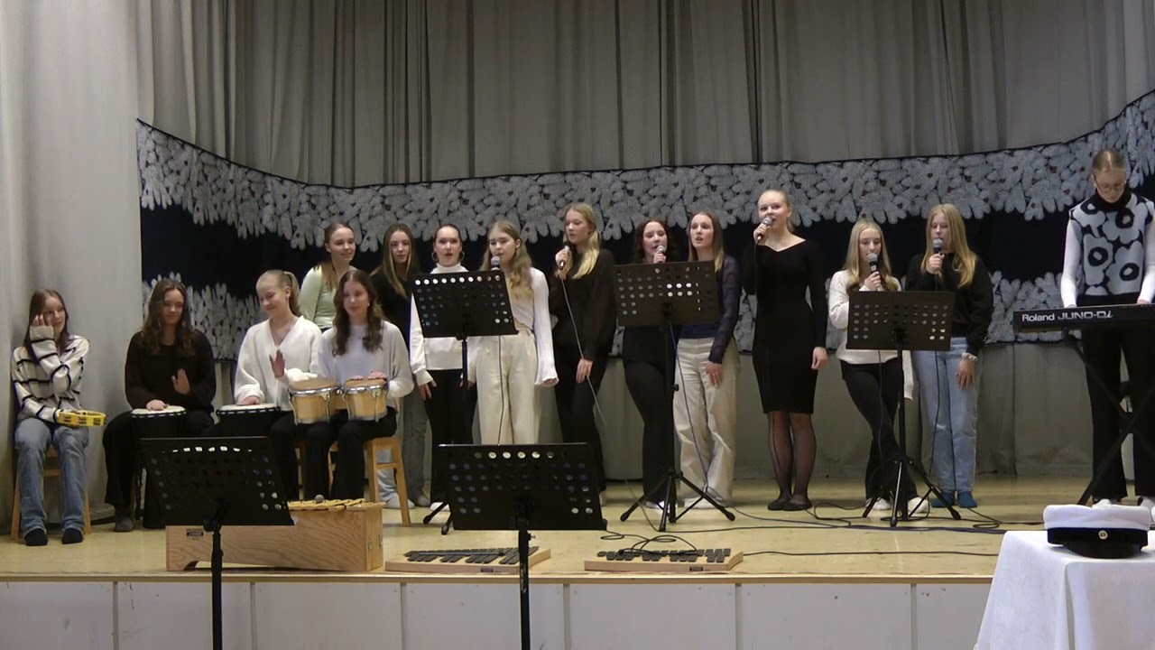 Youth choir performing in Tampere
